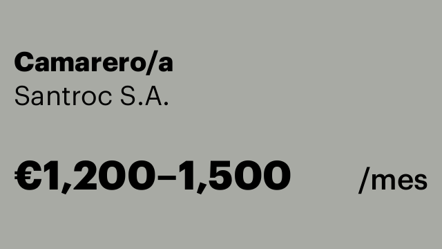Camarero/a