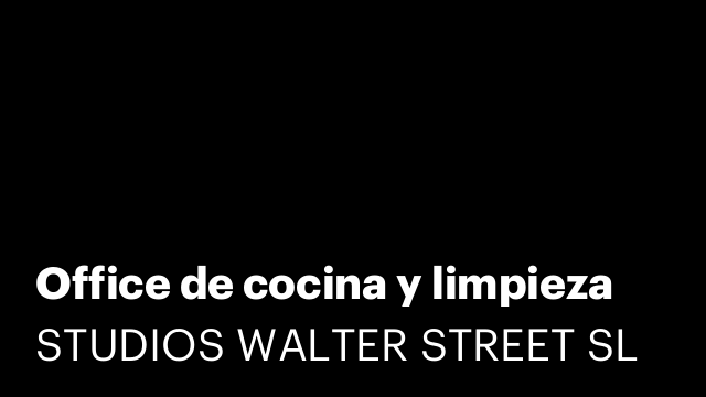 Office de cocina y limpieza