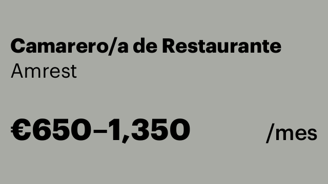 Camarero/a de Restaurante
