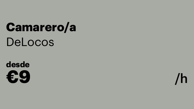 Camarero/a