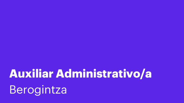 Auxiliar Administrativo/a