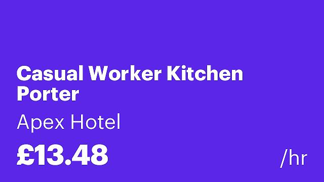 Casual Worker Kitchen Porter