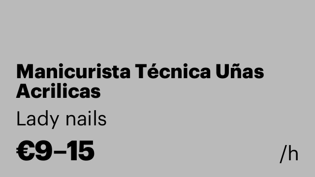 Manicurista Técnica Uñas Acrilicas