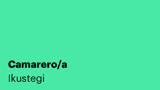 Camarero/a