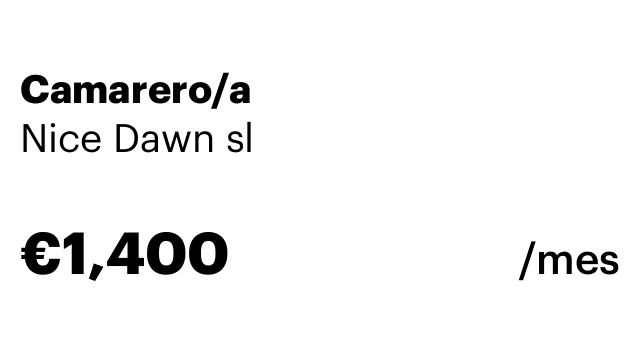 Camarero/a
