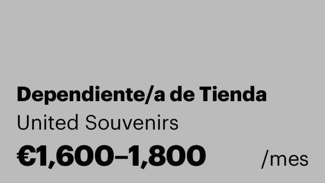 Dependiente/a de Tienda