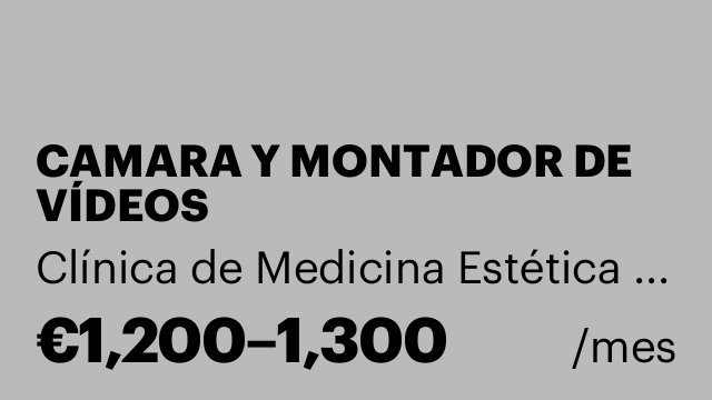 CAMARA Y MONTADOR DE VÍDEOS