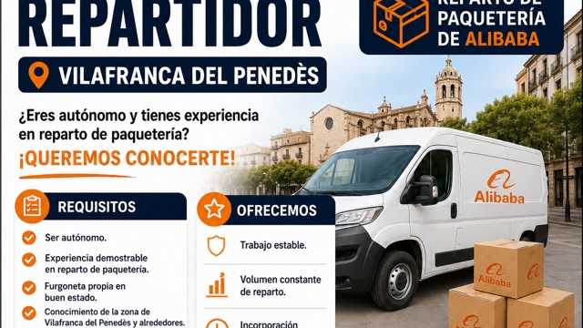 Buscamos Autónomo Repartidor – Vilafranca del Penedès