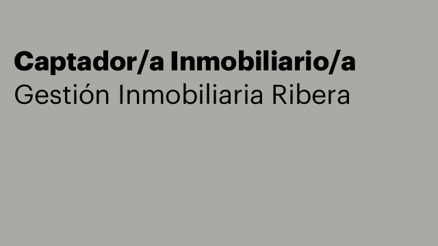 Captador/a Inmobiliario/a