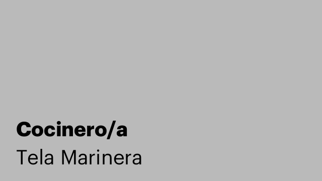 Cocinero/a