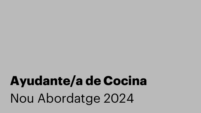 Ayudante/a de Cocina