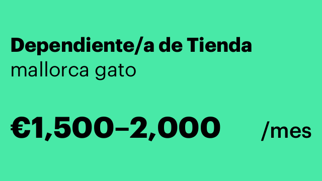 Dependiente/a de Tienda