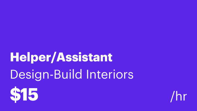 Helper/Assistant