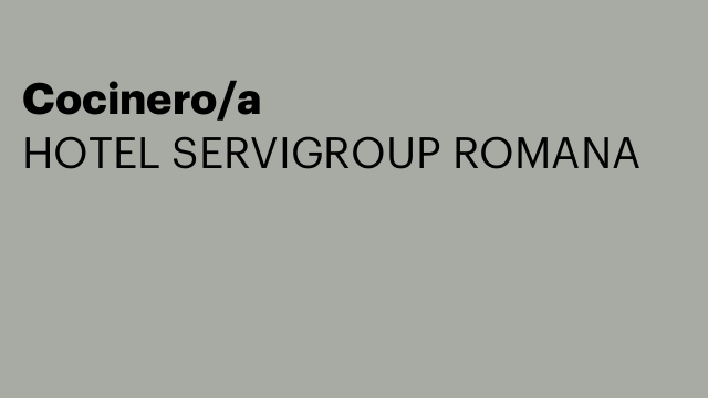 Cocinero/a