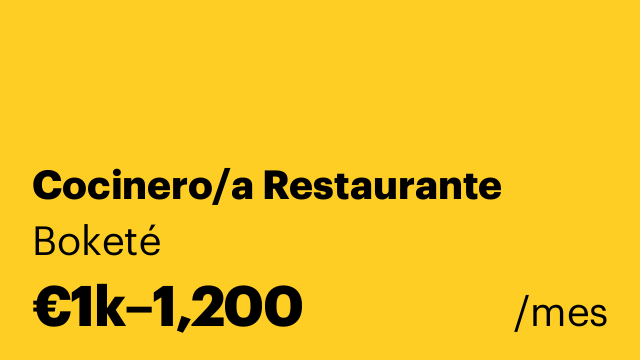 Cocinero/a Restaurante