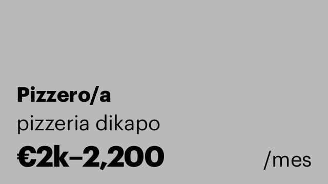 Pizzero/a