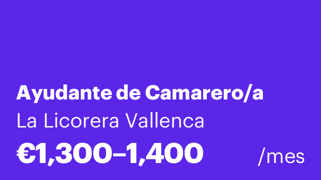 Ayudante de Camarero/a