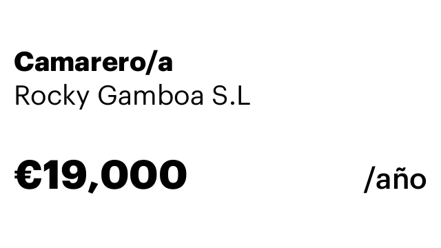 Camarero/a