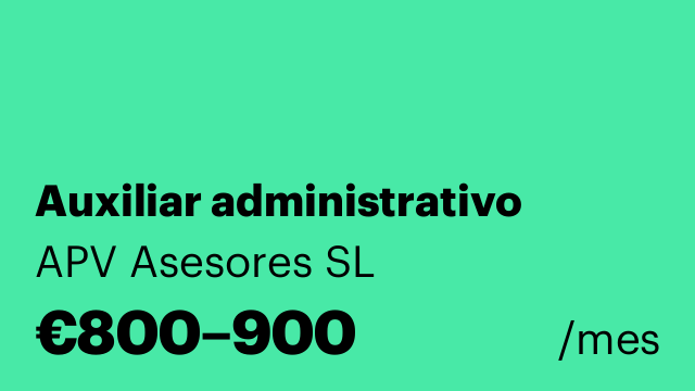 Auxiliar administrativo