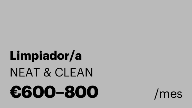Limpiador/a