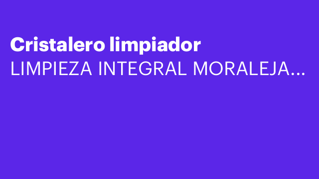 Cristalero limpiador