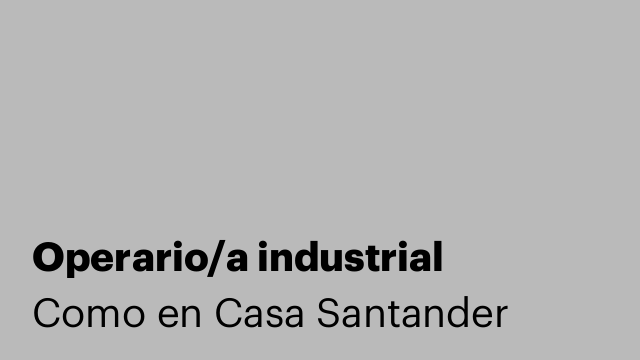 Operario/a industrial