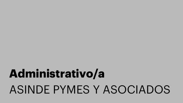 Administrativo/a