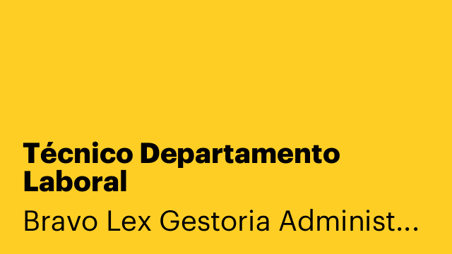 Técnico Departamento Laboral