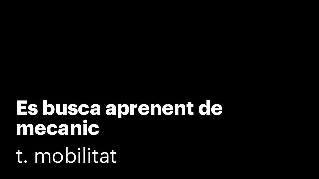 Es busca aprenent de mecanic