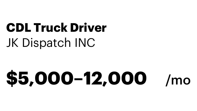 CDL Truck Driver