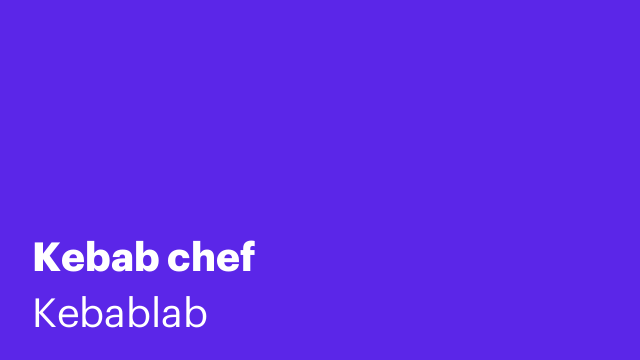 Kebab chef