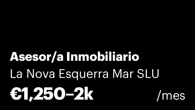 Asesor/a Inmobiliario