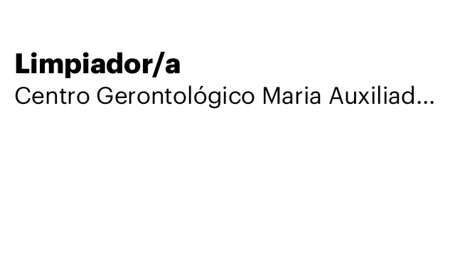Limpiador/a