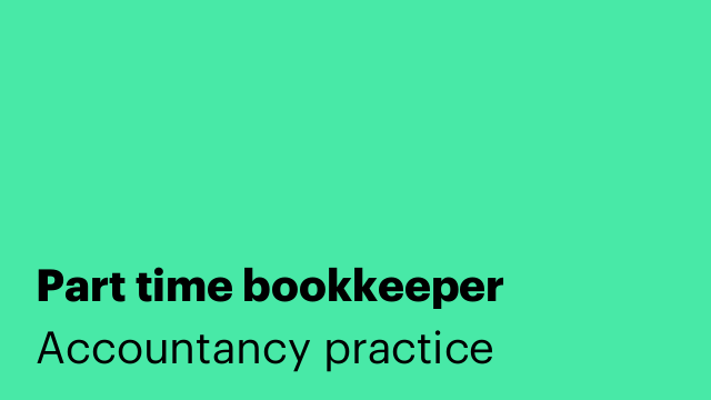 Part time bookkeeper
