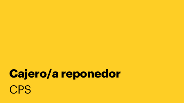 Cajero/a reponedor
