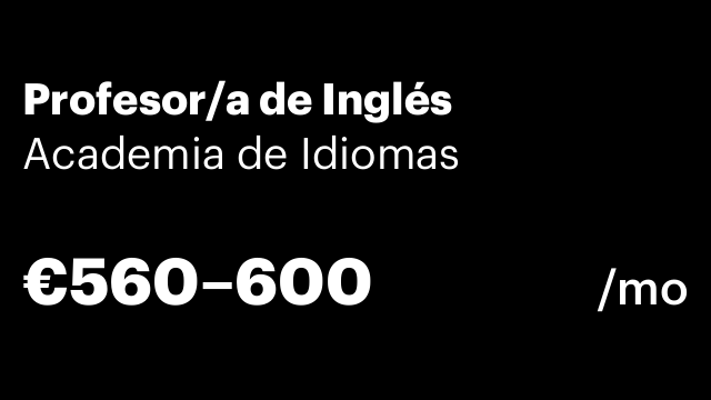 Profesor/a de Inglés