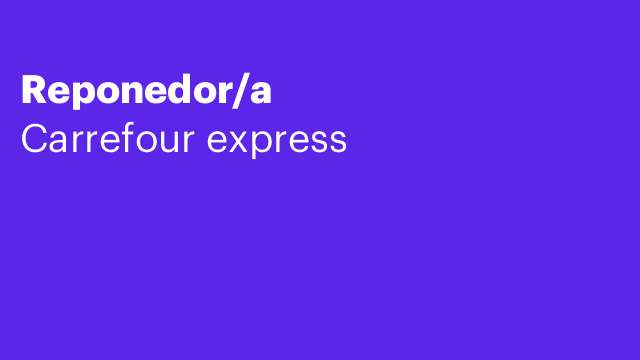 Reponedor/a