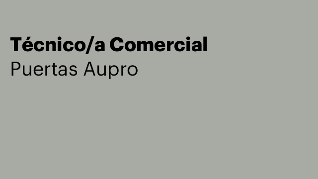 Técnico/a Comercial