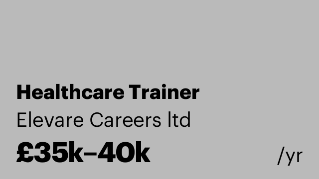 Healthcare Trainer