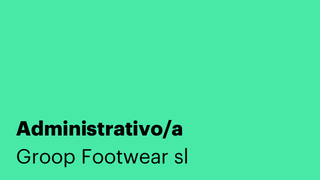 Administrativo/a