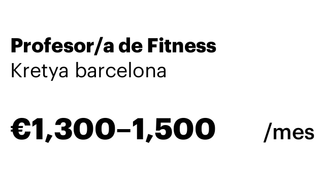 Profesor/a de Fitness
