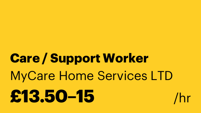 Care / Support Worker