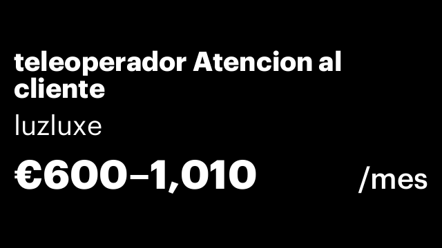 teleoperador Atencion al cliente
