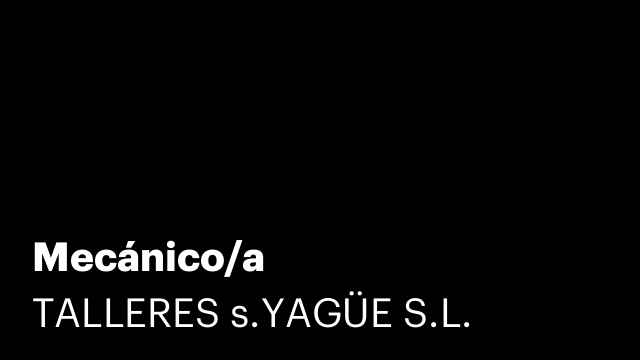 Mecánico/a