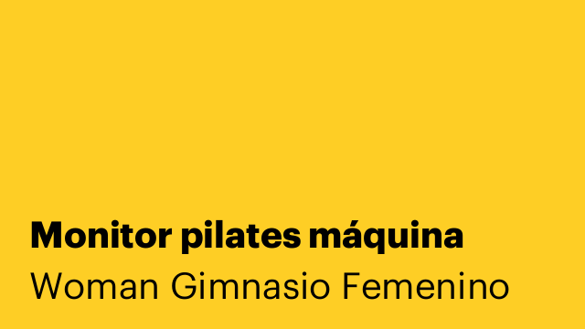 Monitor pilates máquina
