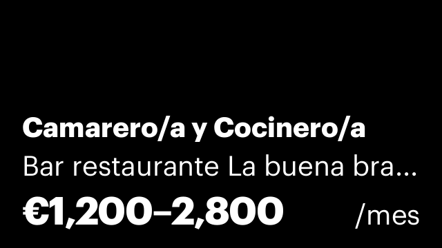 Camarero/a y Cocinero/a