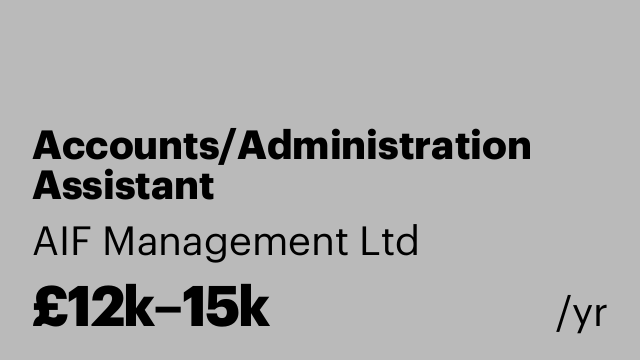 Accounts/Administration Assistant