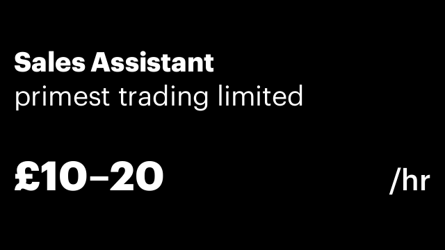 Sales Assistant