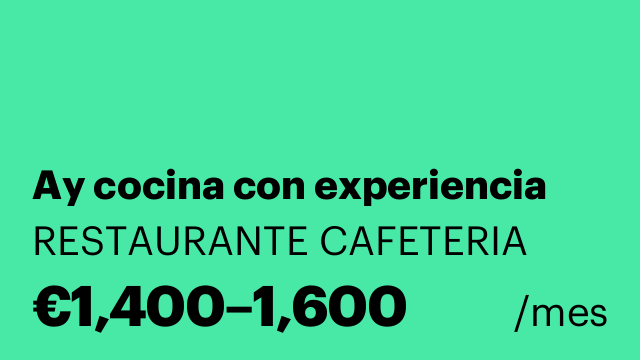 Ay cocina con experiencia