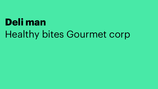 Deli man
